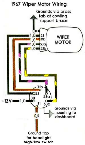 TheSamba.com :: Beetle - 1958-1967 - View topic - Wiper wiring