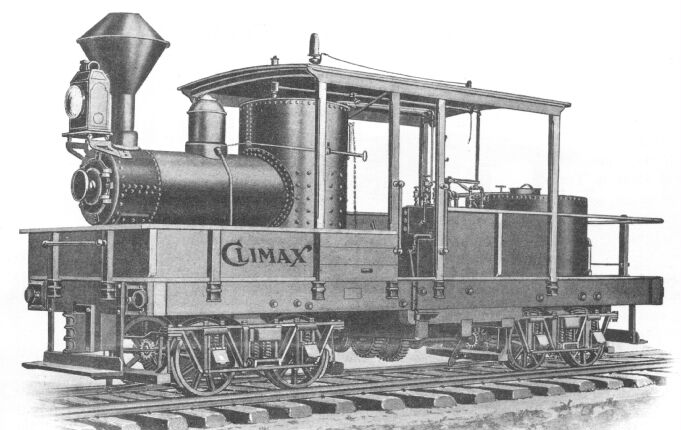 n scale climax locomotive