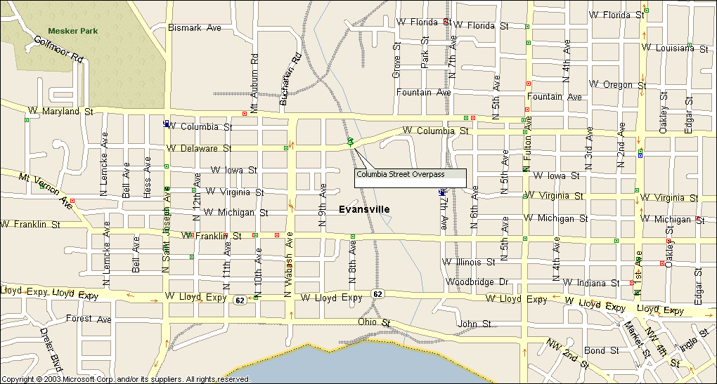 Columbia Street Overpass - Evansville IN
