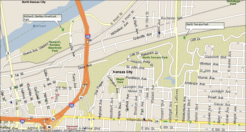 Riverfront and North Terrace Parks - Kansas City MO