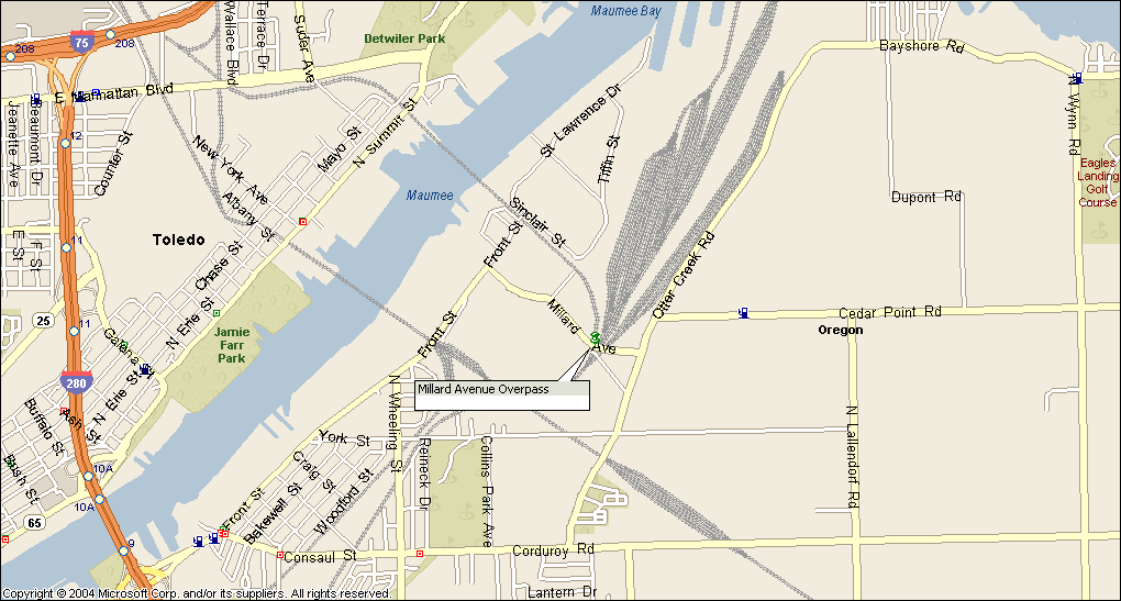 Millard Avenue Overpass - Presque Isle Coal Dock - Toledo OH
