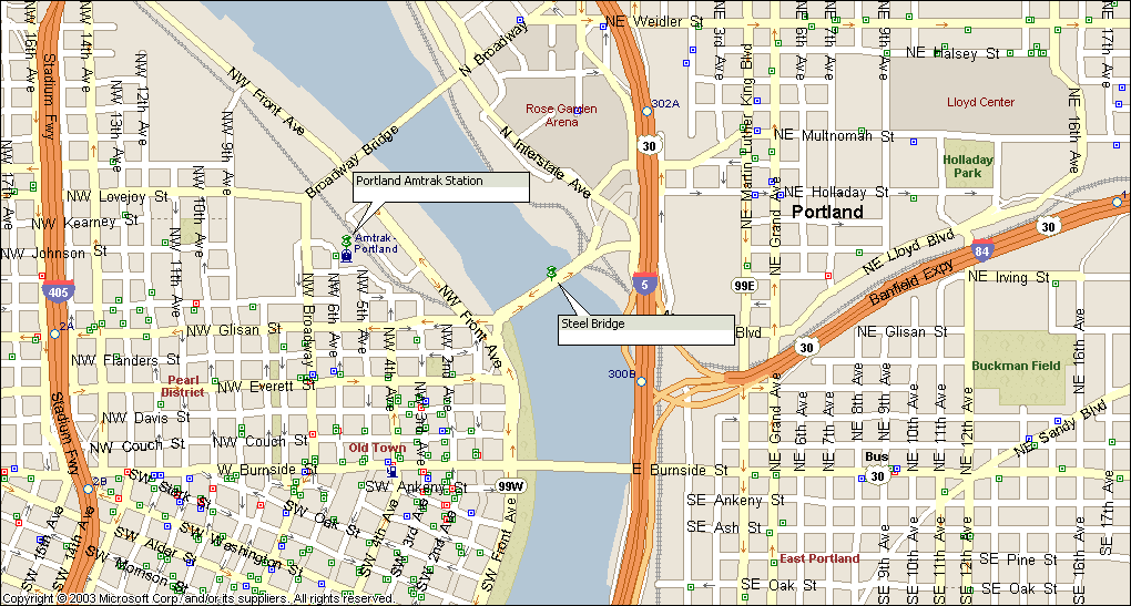 Amtrak Station and Steel Bridge - Portland OR