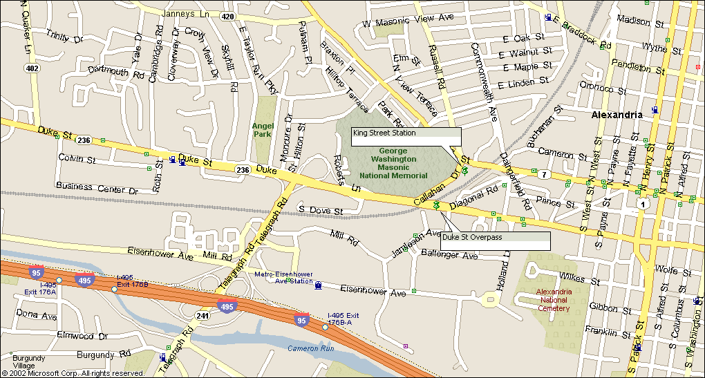 King Street Station and Duke Street Overpass - Alexandria VA
