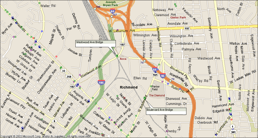 Westwood Ave and North Boulevard Bridges - Richmond VA