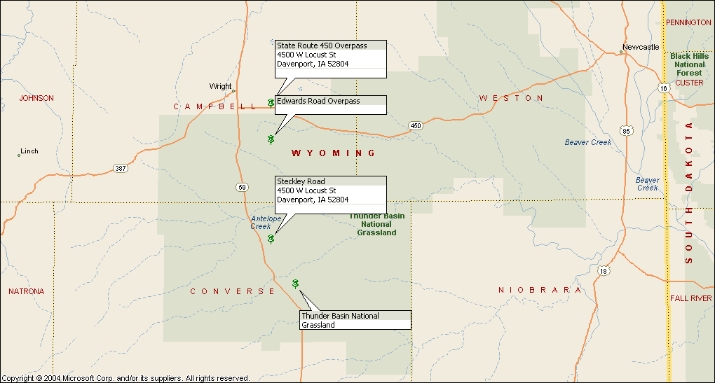 Thunder Basin National Grassland - Converse County WY